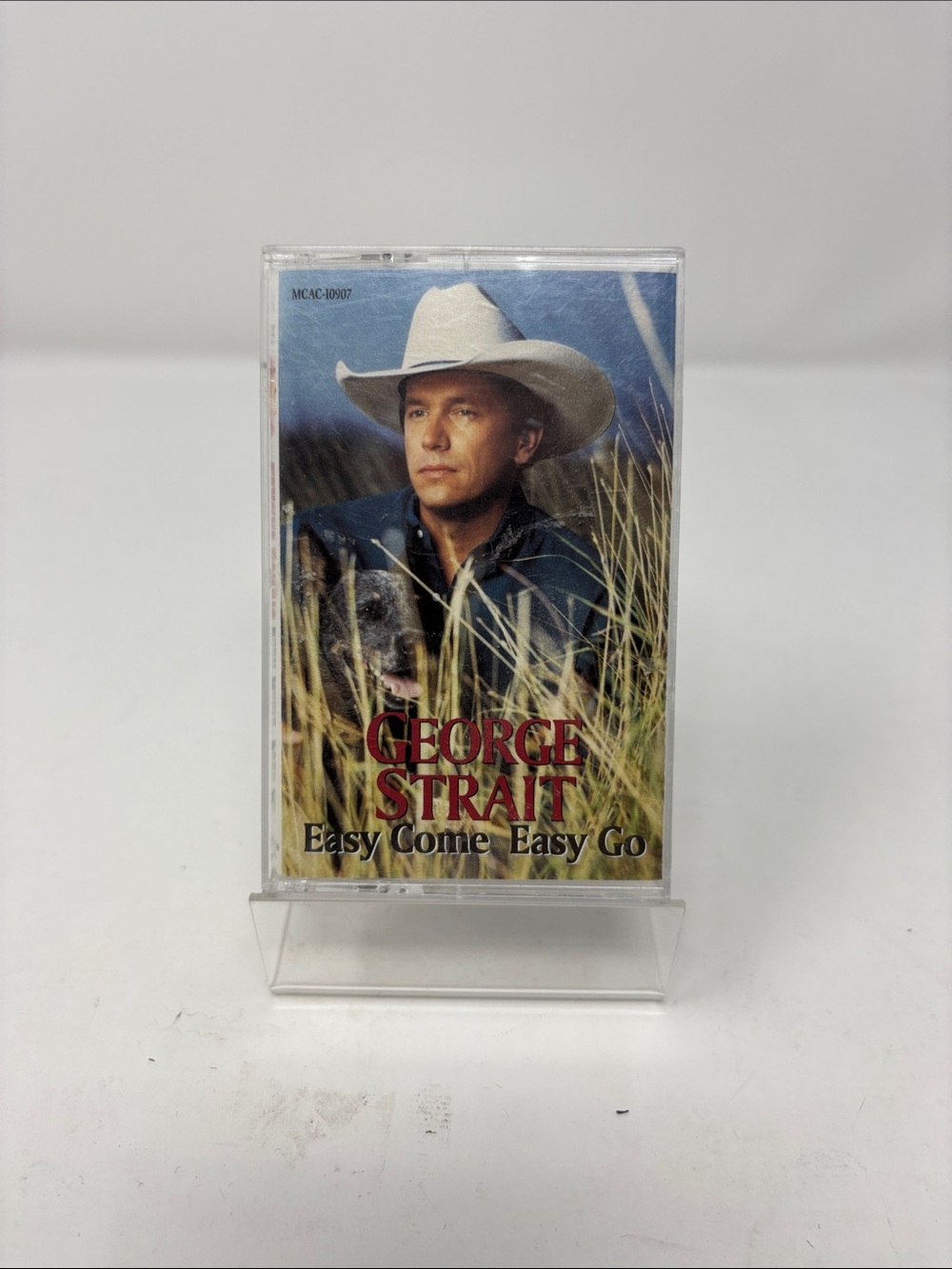 George Strait 'Easy Come Easy Go' Cassette Tape - White/Blue Artwork 1993